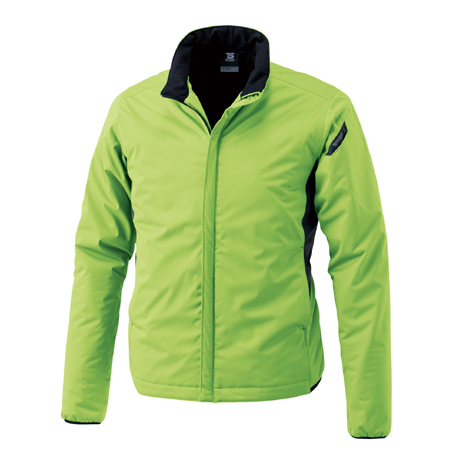防風ストレッチライトウォームジャケット【6626-TSD】 55.ライトグリーン