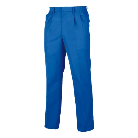 作業服 シャーリングツータックパンツ ロイヤルブルー 【6642-BBO】 
