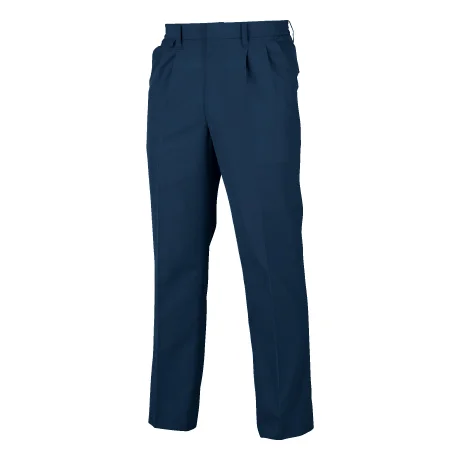 作業服 シャーリングツータックパンツ ネイビー 【6642-BBO】 