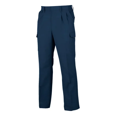 作業服 シャーリングツータックカーゴパンツ ネイビー 【6644-BBO】 