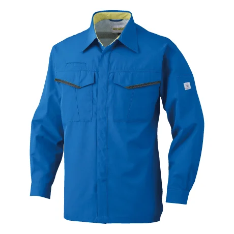 作業服 長袖シャツ ロイヤルブルー 【6645-BBO】 