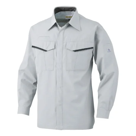 作業服 長袖シャツ ネイビー 【6645-BBO】 