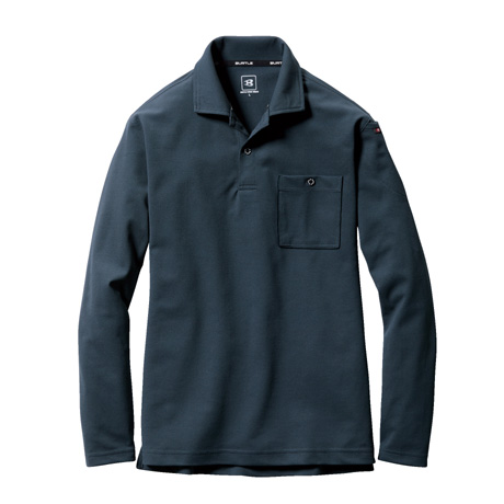 消臭長袖ポロシャツ【665-BAT】 19.ザック