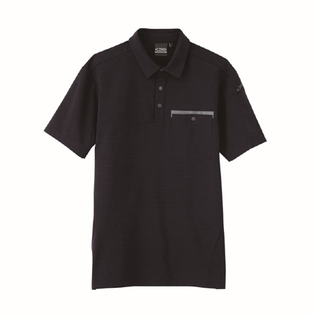 消臭テープ付き半袖ポロシャツ【6670-XEB】 19.ディープネイビー