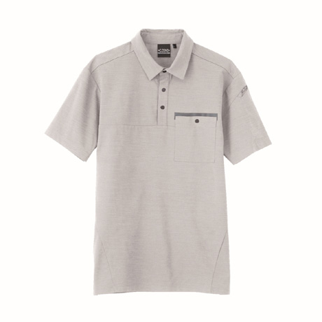 消臭テープ付き半袖ポロシャツ【6670-XEB】 22.シルバーグレー