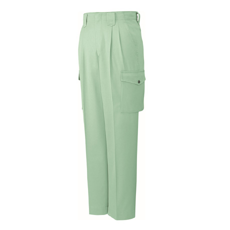 帯電防止ストレッチツータックパンツ【6720-JIC】 C074.ペールグリーン