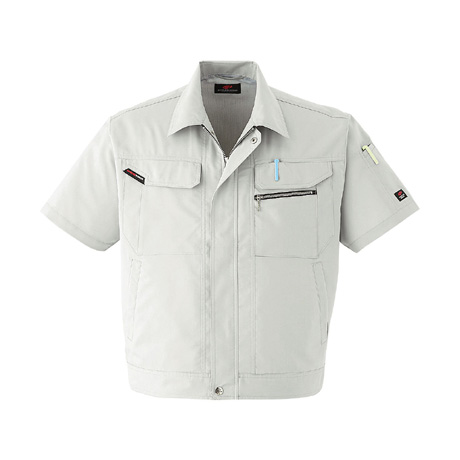 防汚加工半袖ブルゾン【6801-ASC】 3.ストーン