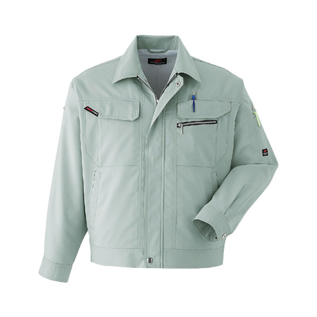 防汚加工長袖ブルゾン【6802-ASC】 4.オリーブ