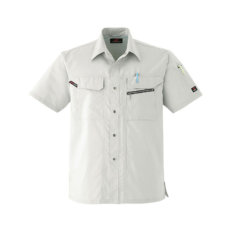 防汚加工半袖シャツ【6803-ASC】 3.ストーン