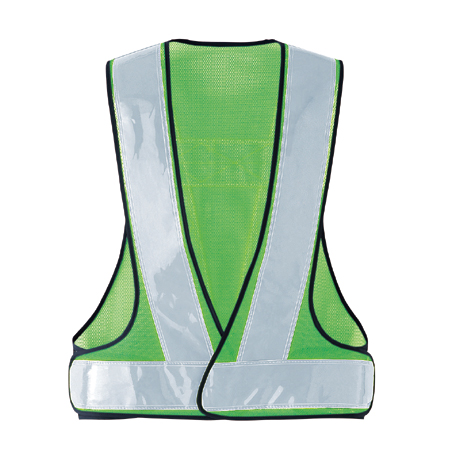 安全ベスト【70003-ASC】 17.グリーン×シルバー