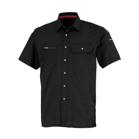 KANSAI吸汗速乾半袖シャツ【70023-OKH】 C3.ブラック