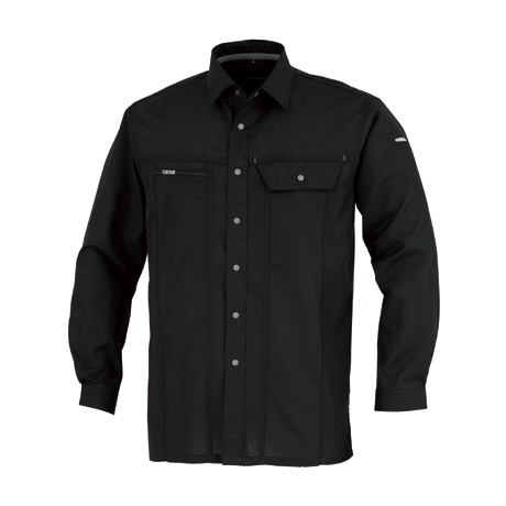 KANSAI吸汗速乾長袖シャツ【70034-OKH】 C3.ブラック