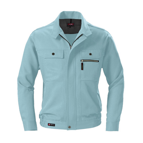 形態安定長袖ブルゾン【7011-BAT】 1.アースグリーン