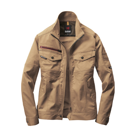 吸汗速乾長袖ジャケット【7041-BAT】 23.カ一キ