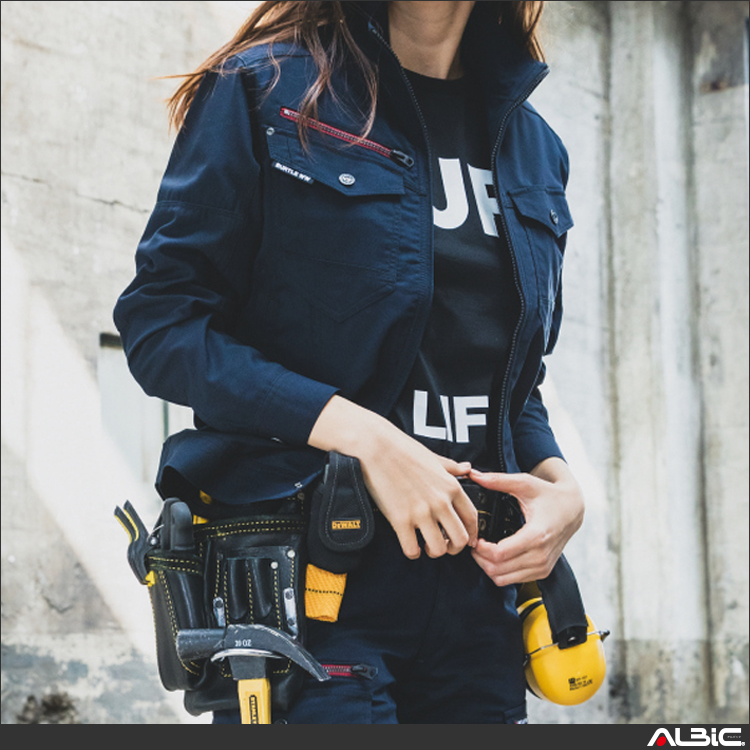 吸汗速乾長袖ジャケット【7041-BAT】 商品写真