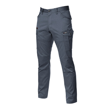 吸汗速乾カーゴパンツ【7042-BAT】 45.インディゴ(杢)