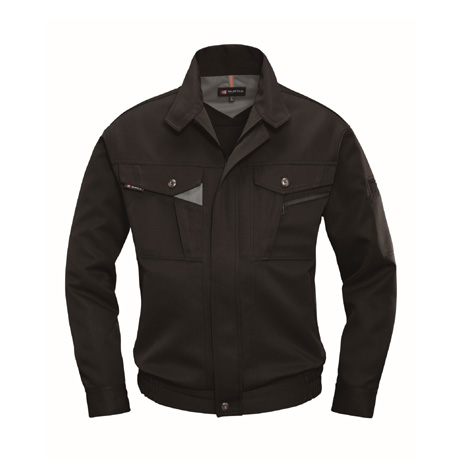 防汚加工長袖ブルゾン【7061-BAT】 35.ブラック