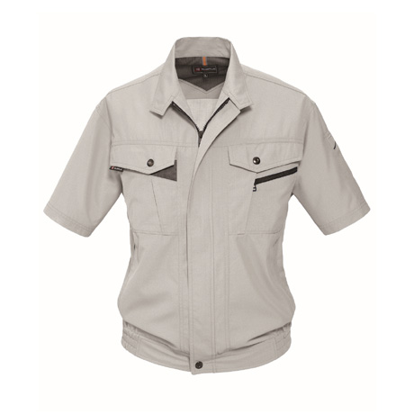 防汚加工半袖ブルゾン【7062-BAT】 2.シェル