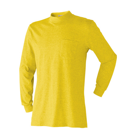 胸ポケット付き長袖Tシャツ【707015-ATK】 12.イエロー