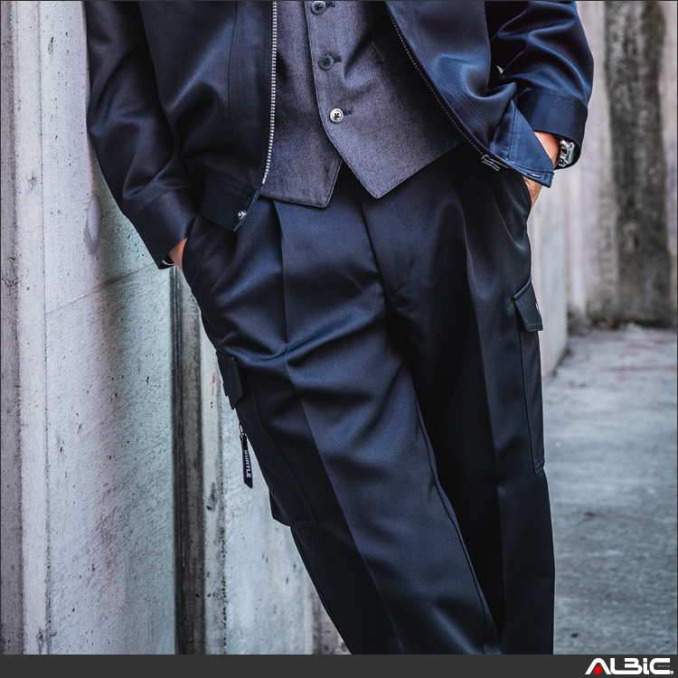 形態安定ツータックカーゴパンツ【7072-BAT】 商品写真