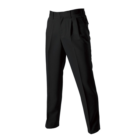 形態安定ツータックパンツ【7073-BAT】 35.ブラック