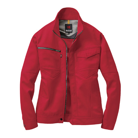 裏綿ジャケット【7081-BAT】 86.レッド