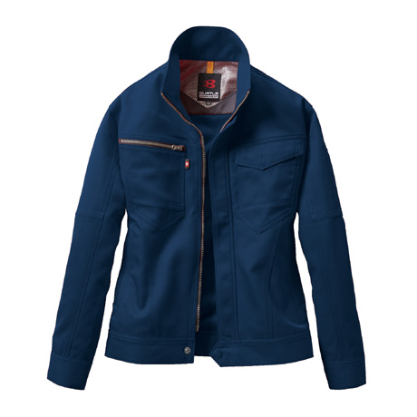 裏綿レディースジャケット【7088-BAT】 3.ネイビー