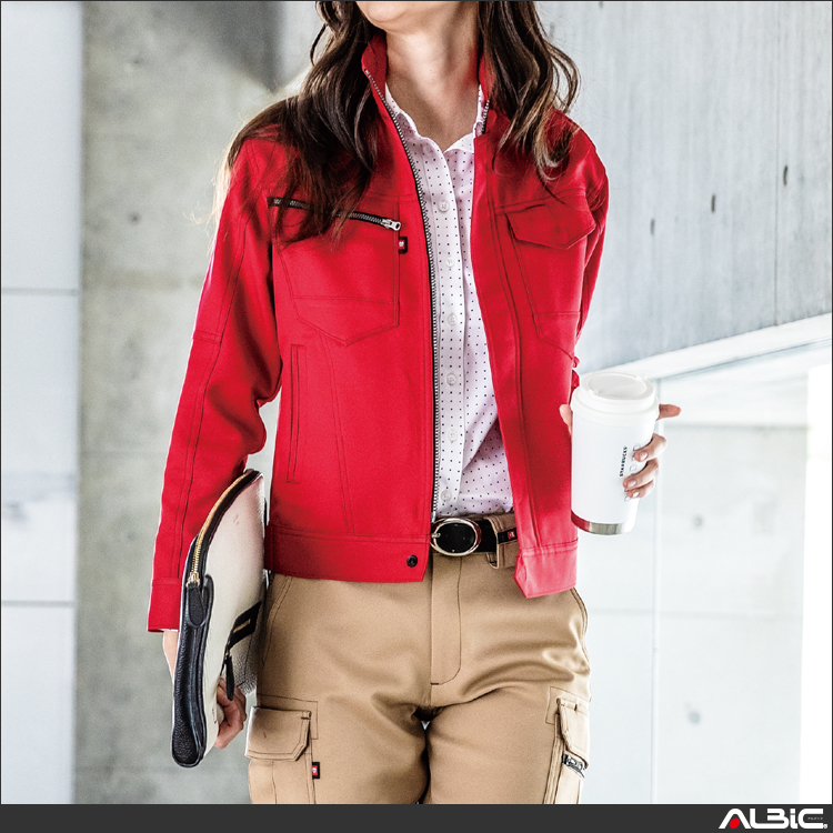 裏綿レディースジャケット【7088-BAT】 商品写真