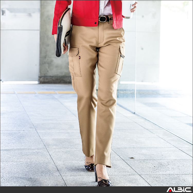 裏綿レディースカーゴパンツ【7089-BAT】 商品写真