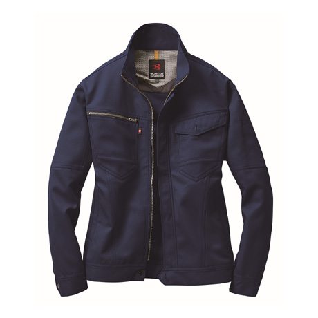 形態安定長袖ジャケット【7091-BAT】 3.ネイビー