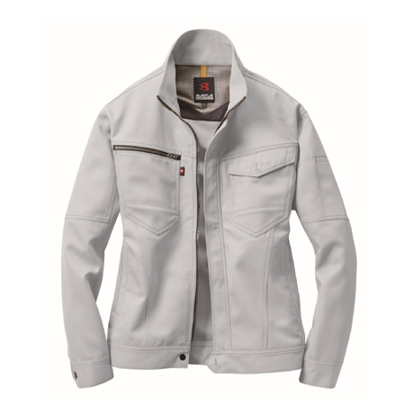 形態安定長袖ジャケット【7091-BAT】 5.シルバー