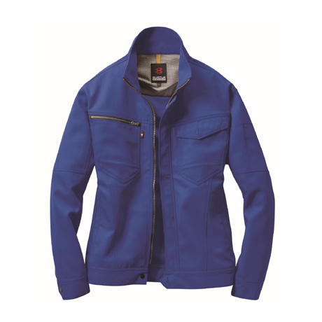 形態安定長袖ジャケット【7091-BAT】 42.ロイヤルブルー