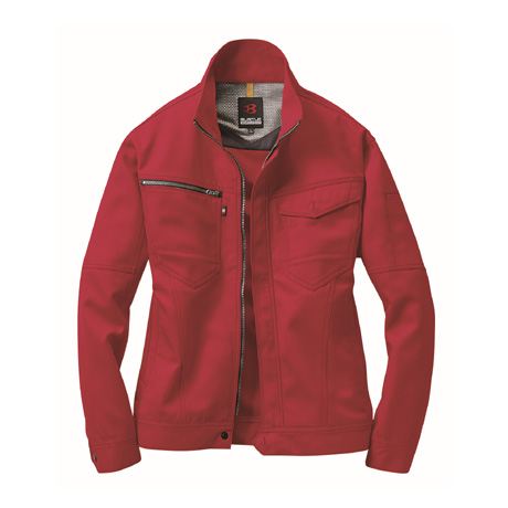 形態安定長袖ジャケット【7091-BAT】 86.レッド