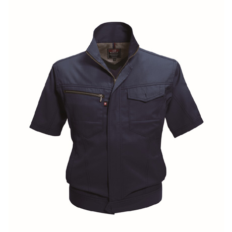 形態安定半袖ジャケット【7092-BAT】 3.ネイビー