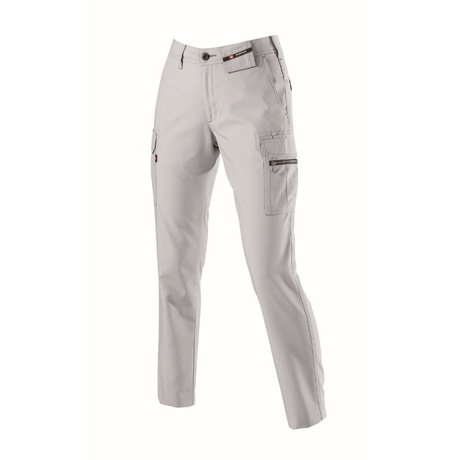 形態安定レディースカーゴパンツ【7099-BAT】 5.シルバー