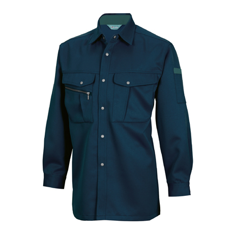 長袖シャツ【7115-TSD】 48.ネイビー