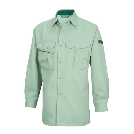長袖シャツ【7115-TSD】 52.アースグリーン