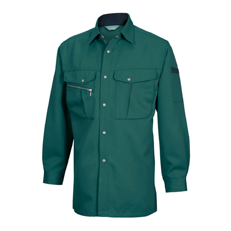 長袖シャツ【7115-TSD】 56.グリーン