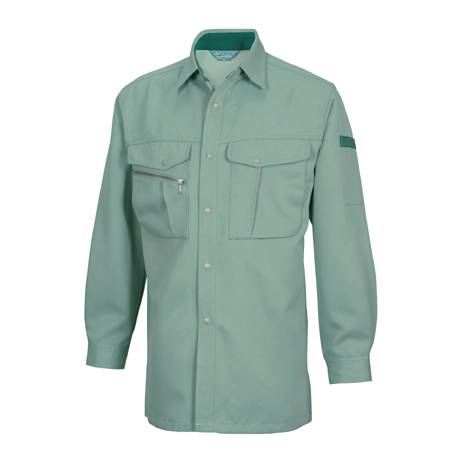 長袖シャツ【7115-TSD】 58.モスグリーン