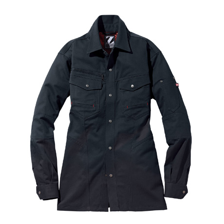 Z-DRAGON抗菌消臭長袖シャツ【71204-JIC】 C131.シックブラック