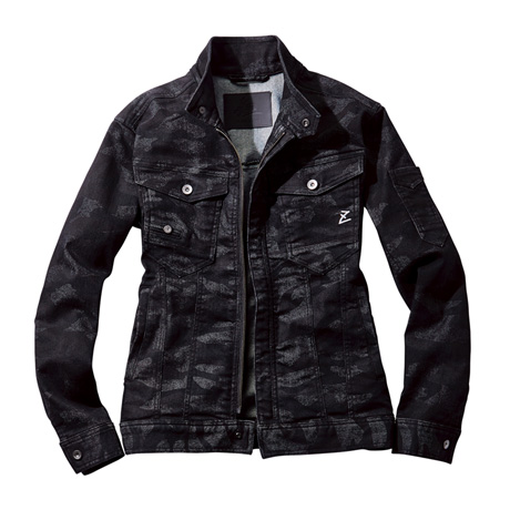 Z-DRAGONデニムストレッチジャンパー【71600-JIC】 C142.ブラックカモフラ