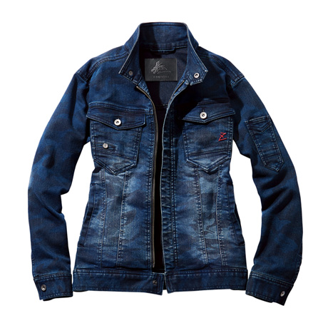 Z-DRAGONデニムストレッチジャンパー【71600-JIC】 C156.インディゴカモフラ