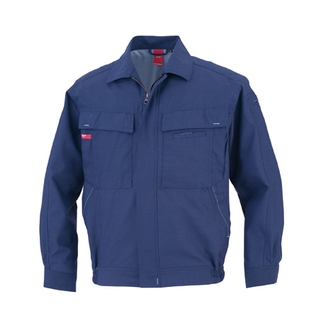 清涼素材長袖アクトブルゾン【74702-OKH】 C1.ネイビー