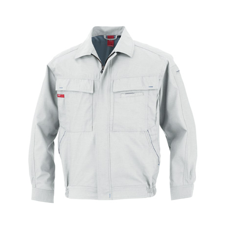 清涼素材長袖アクトブルゾン【74702-OKH】 C4.シルバーグレー