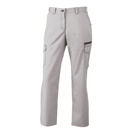 定番ストレッチレディースカーゴパンツ【75016-JIC】 C036.シルバー