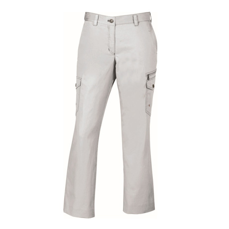 綿100％カジュアルワークレディースカーゴパンツ【75216-JIC】 C036.シルバー