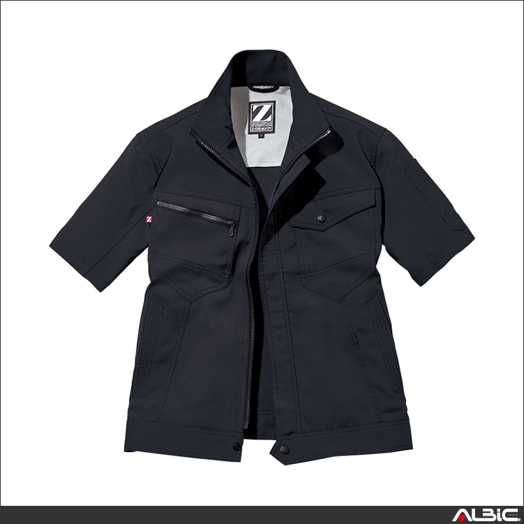 帯電防止シンプルワーク半袖ジャンパー【75310-JIC】 商品写真