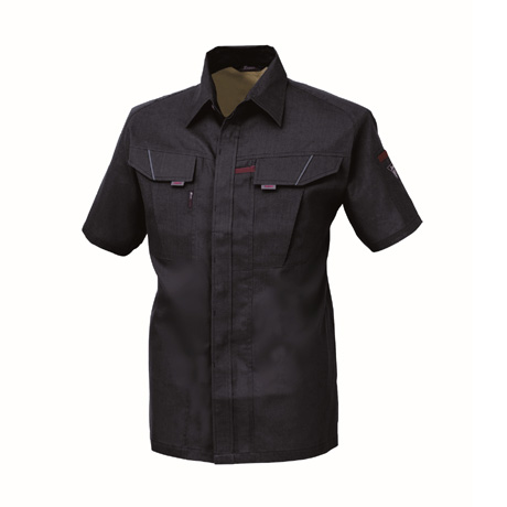 バンザイカット半袖シャツ【7562-XEB】 10.コン