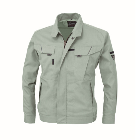 バンザイカット長袖ブルゾン【7564-XEB】 61.モスグリーン