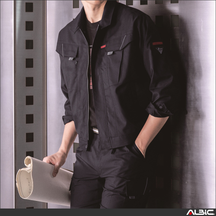 バンザイカット長袖ブルゾン【7564-XEB】 商品写真